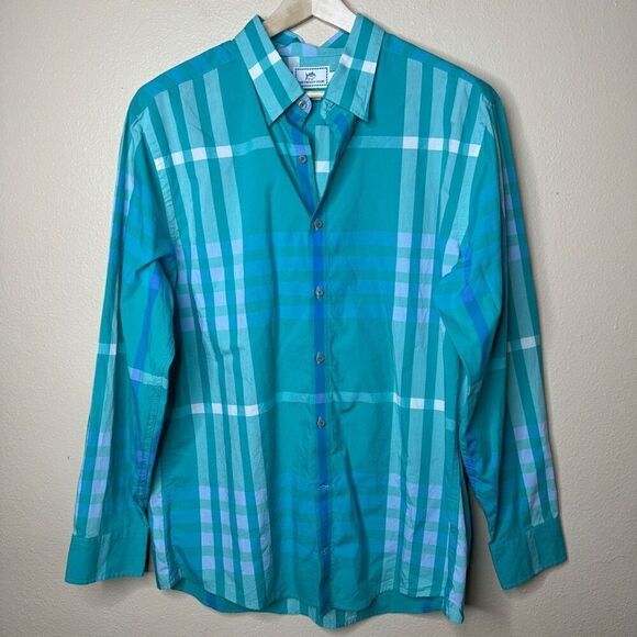 Southern Tide Shirt Mens XL Green Button Up Long Sleeve Plaid Trim Fit Casual - Picture 1 of 10